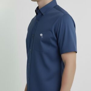 LS 003|| Airforce blue|| Half Sleeve Shirt