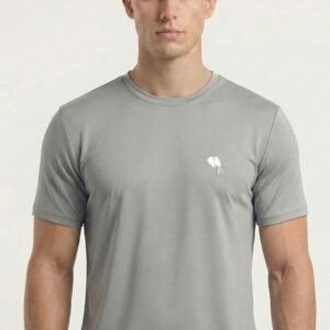 RHS002A||LITE GREY|| Round Neck Half