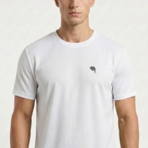 RHS002A||WHITE|| Round Neck Half