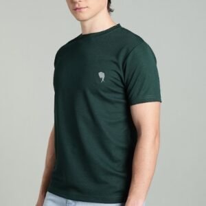 RHS002||BOTTLE GREEN|| Round Neck Half-CS