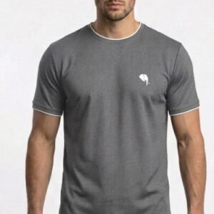 RHS002B||LITE GREY|| Round Neck Half