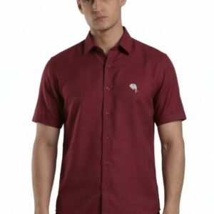 TS 001|| MAROON|| Half Sleeve Shirt